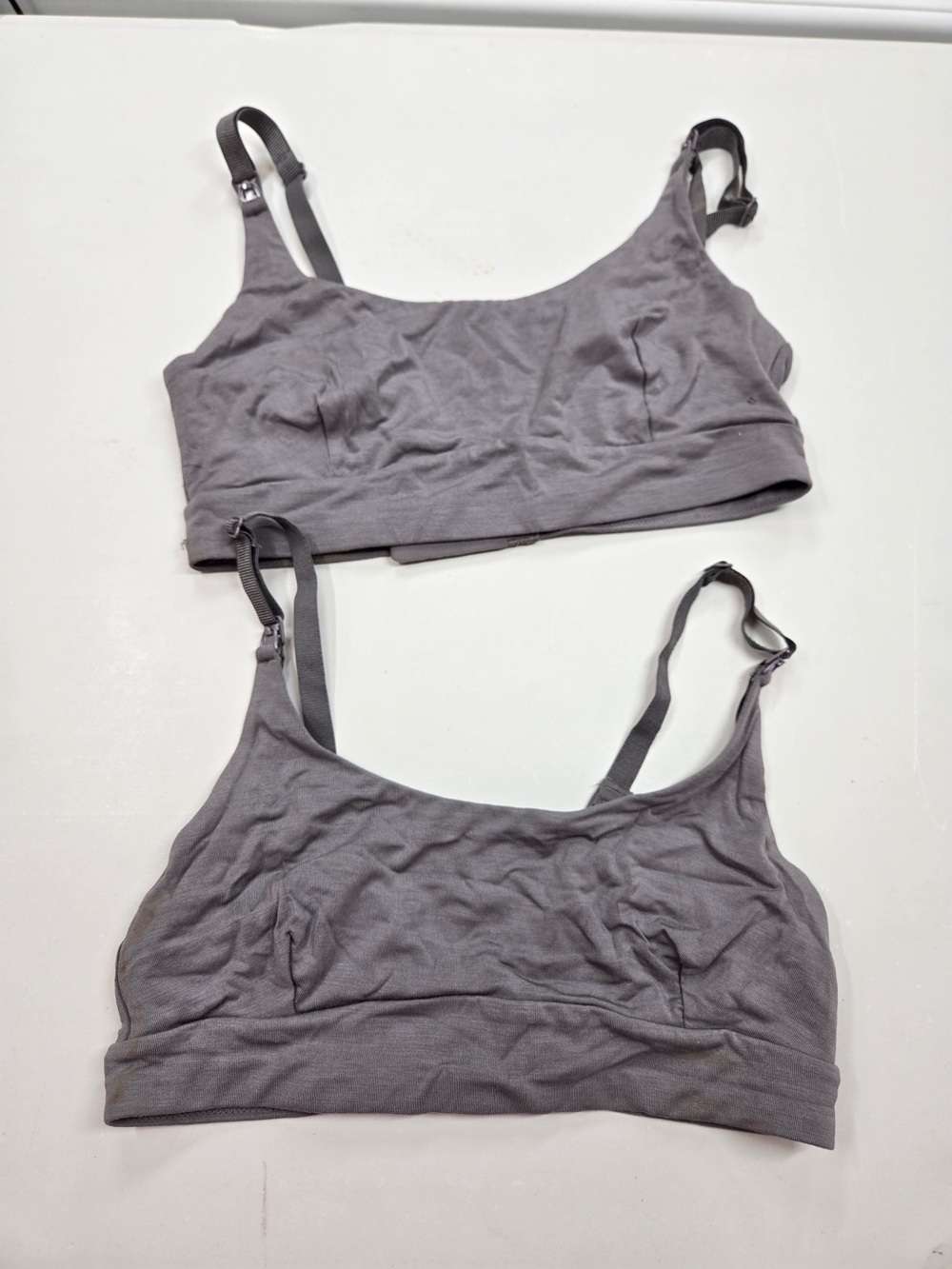 QUINCE Pack Of 2 Micromodal Low Support Maternity & Nursing Bra 7862 - Picture 3 of 13